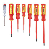 Juego de 6 destornilladores dielectircos + probador de voltage truper